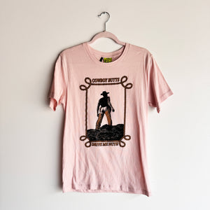 S PINK COWBOY BUTTS T-SHIRT