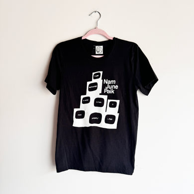 S BLACK NAM JUNE PAIK T-SHIRT