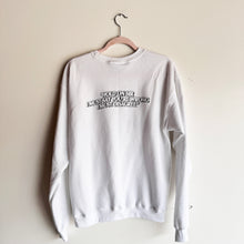 Load image into Gallery viewer, M WHITE GOODBYE HORSES CREWNECK