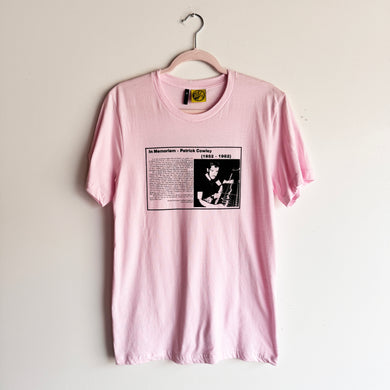 M PINK IN MEMORIAM PATRICK COWLEY T-SHIRT