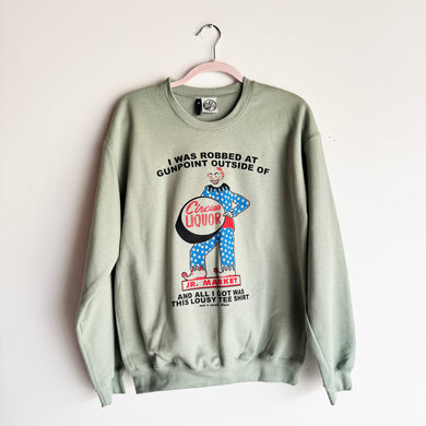 M SAGE CIRCUS LIQUORS CREWNECK