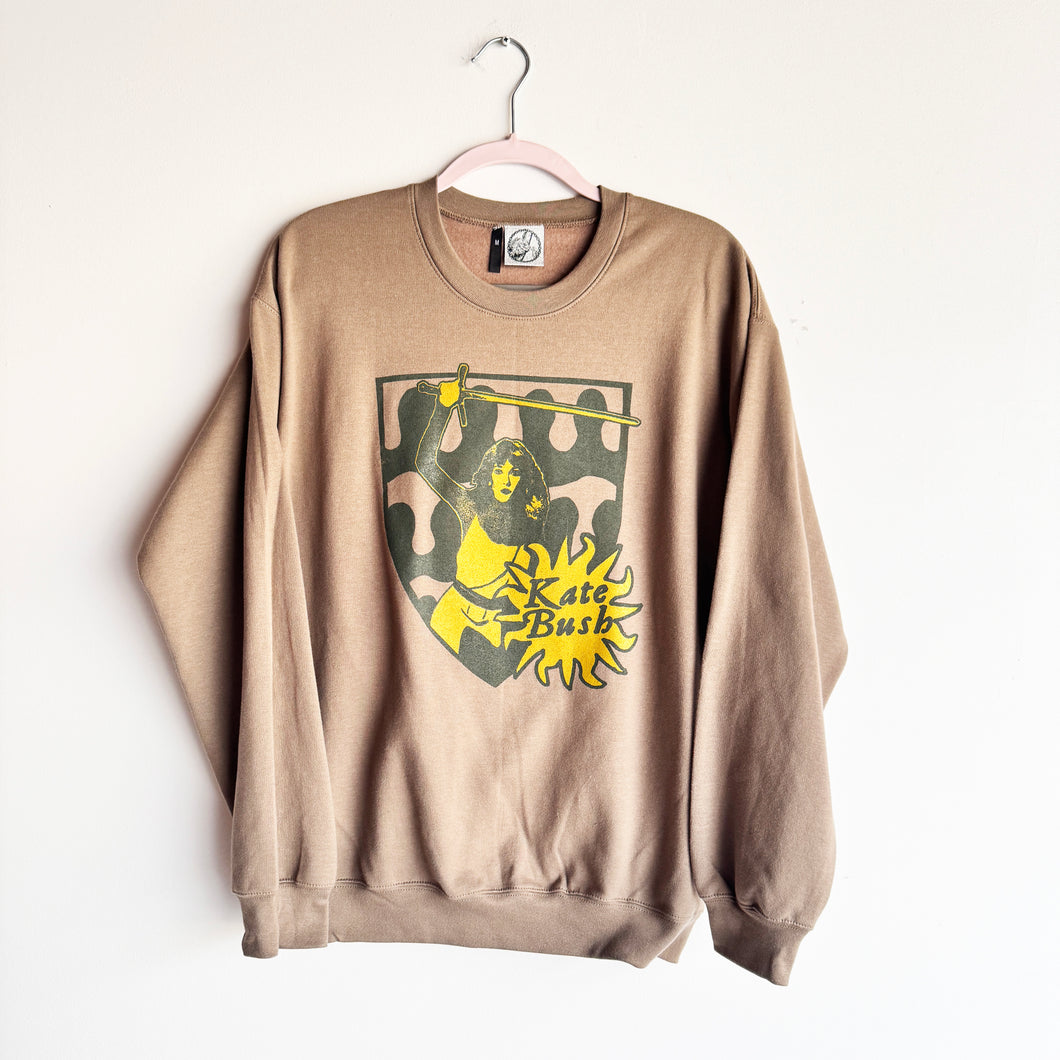 M  BROWN KATE BUSH CREWNECK