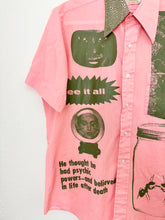 Load image into Gallery viewer, BUBBLEGUM &amp; GREEN SHORT SLEEVE BUTTON-UP