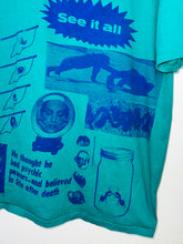 Load image into Gallery viewer, PRIMITIVE WITNESS ON TEAL COLLAGE T-SHIRT