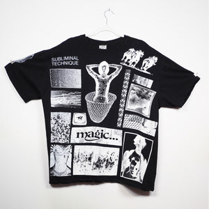 BLACK YASI COLLAGE SHIRT