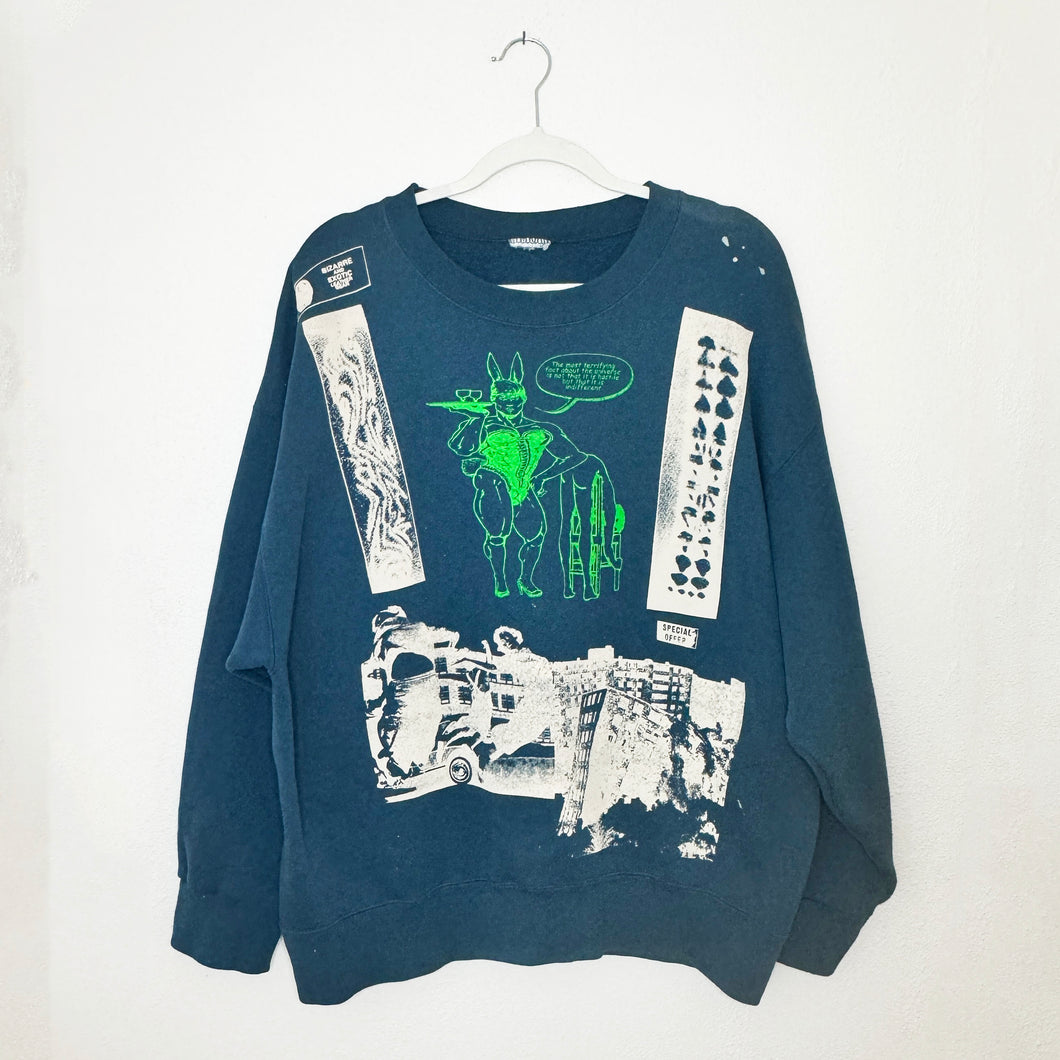 NEON UNIVERSE COLLAGE CREWNECK