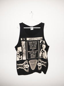 PRIDE SHIRT #3: BLACK DIRT TANK DRESS (3XL)