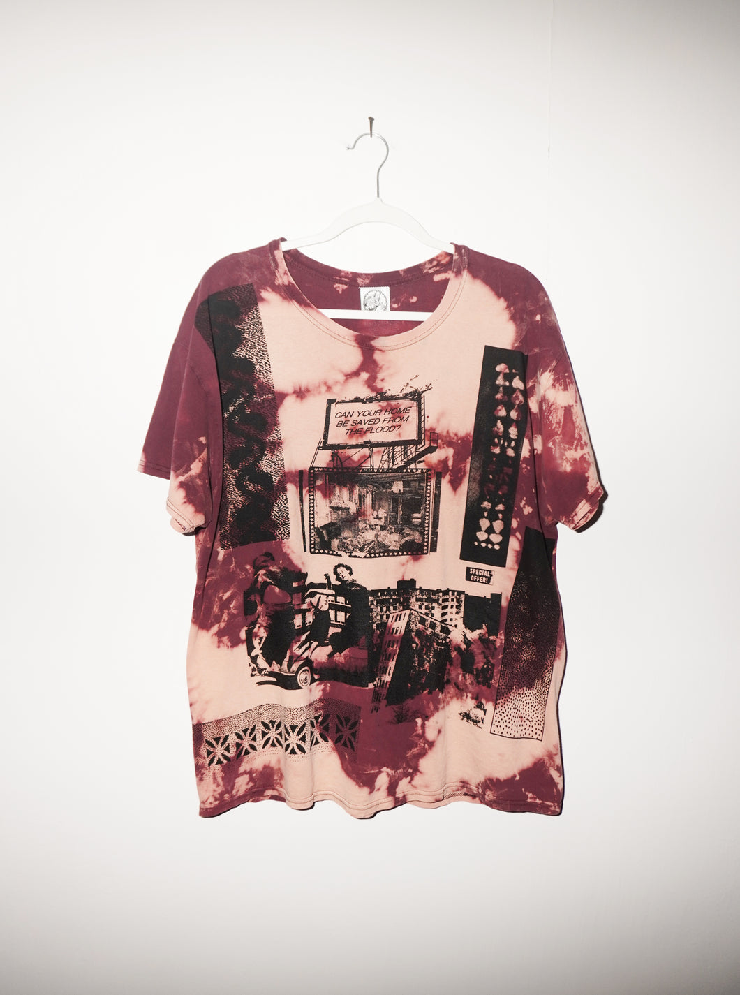PRIDE SHIRT #11: MAROON CLOUD JOY EXPLOSION (L)