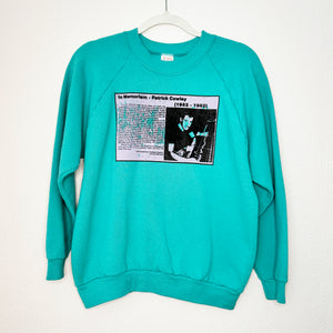 PATRICK COWLEY OBITUARY ON TEAL CREWNECK