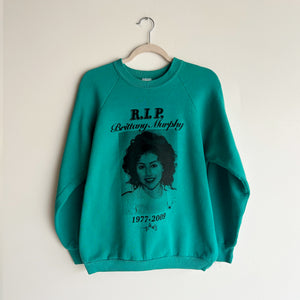 RIP BRITTANY MURPHY ON VINTAGE TEAL CREWNECK