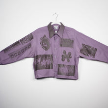 Load image into Gallery viewer, LILAC &amp; SOIL CROPPED LONG SLEEVE BUTTON-UP