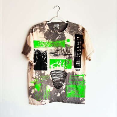 ASPHAULT CLOUD SLIME & BLACK COLLAGE T-SHIRT