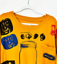 Load image into Gallery viewer, PRIMITIVE WITNESS COLLAGE ON MUSTARD POCKET T-SHIRT