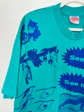 Load image into Gallery viewer, PRIMITIVE WITNESS ON TEAL COLLAGE T-SHIRT