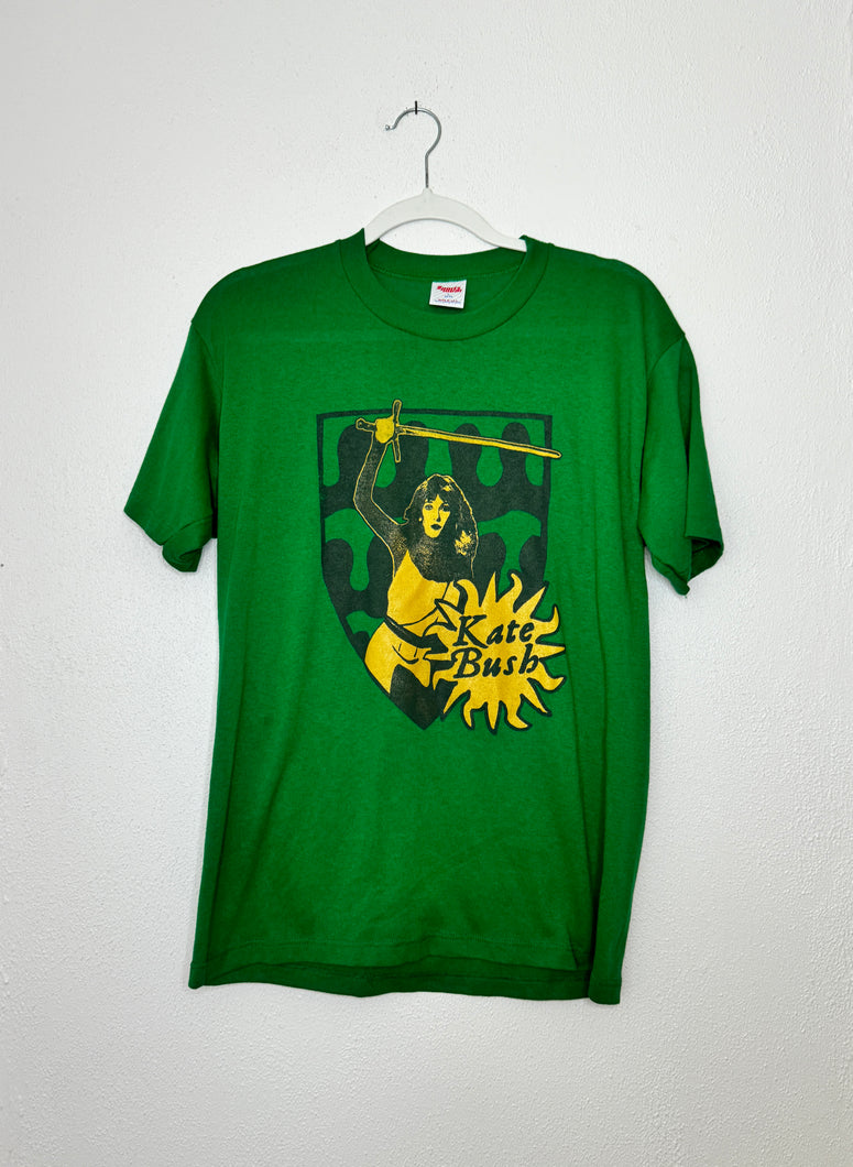 KATE BUSH ON VINTAGE SINGLE STITCH EMERALD T-SHIRT