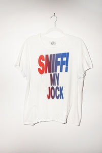 PRIDE SHIRT #16: SNIFF MY JOCK! RED AND BLUE GRADIENT (L)