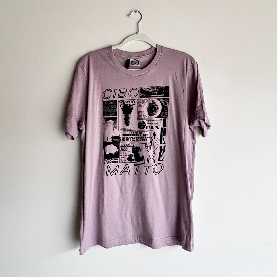 S LAVENDER CIBO MATTO T-SHIRT