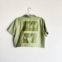 Load image into Gallery viewer, SAGE &amp; MOSS CROPPED SHORT SLEEVE BUTTON-UP