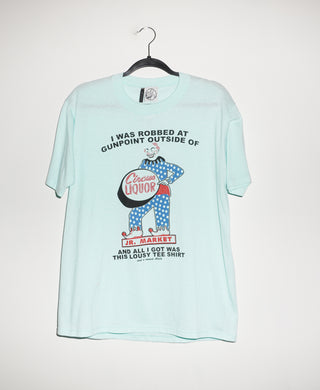 (L) CIRCUS LIQUORS ON ROBIN'S EGG VINTAGE T-SHIRT