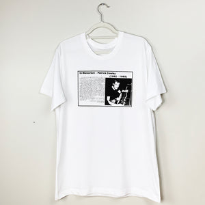 PATRICK COWLEY OBITUARY T-SHIRT